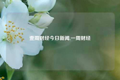 壹周财经今日新闻,一周财经