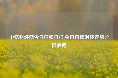 中亿财经网今日白银日报,今日白银财经走势分析数据