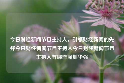 今日财经新闻节目主持人，引领财经新闻的先锋今日财经新闻节目主持人今日财经新闻节目主持人有哪些深圳华强