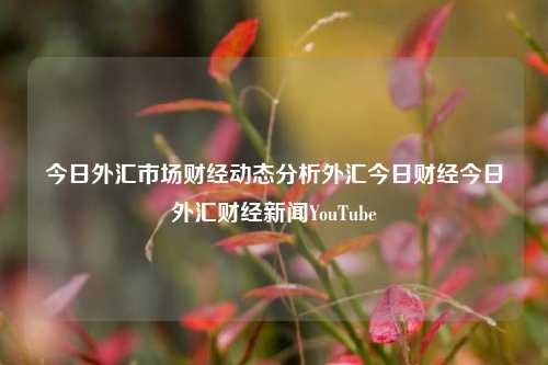 今日外汇市场财经动态分析外汇今日财经今日外汇财经新闻YouTube