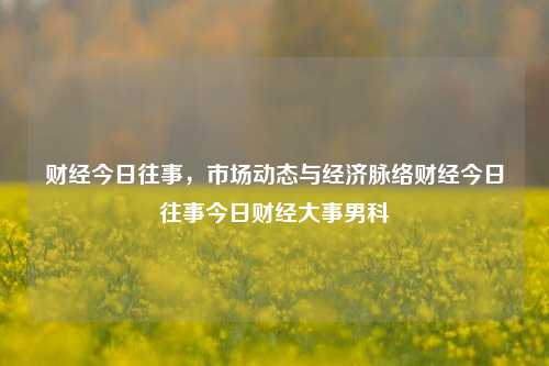 财经今日往事，市场动态与经济脉络财经今日往事今日财经大事男科