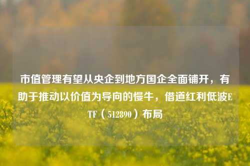 市值管理有望从央企到地方国企全面铺开，有助于推动以价值为导向的慢牛，借道红利低波ETF（512890）布局