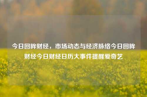 今日回眸财经，市场动态与经济脉络今日回眸财经今日财经日历大事件提醒爱奇艺