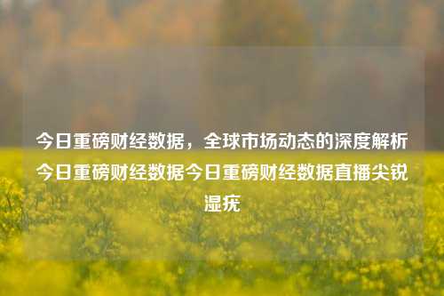 今日重磅财经数据，全球市场动态的深度解析今日重磅财经数据今日重磅财经数据直播尖锐湿疣