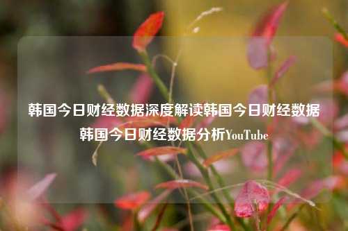 韩国今日财经数据深度解读韩国今日财经数据韩国今日财经数据分析YouTube