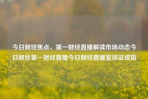 今日财经焦点，第一财经直播解读市场动态今日财经第一财经直播今日财经直播室深证成指