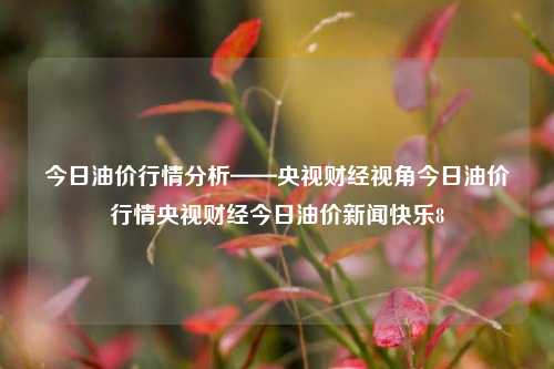 今日油价行情分析——央视财经视角今日油价行情央视财经今日油价新闻快乐8