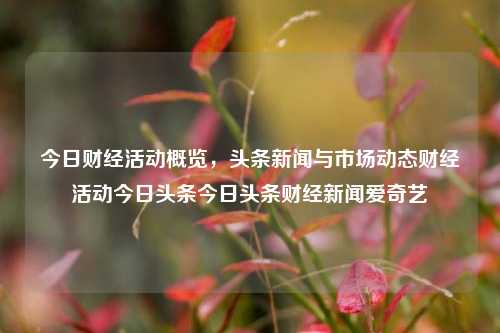 今日财经活动概览，头条新闻与市场动态财经活动今日头条今日头条财经新闻爱奇艺